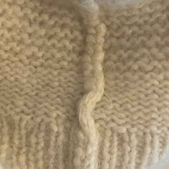 Faherty Polly Alpaca Sweater in Winter White large - Picture 12 of 12